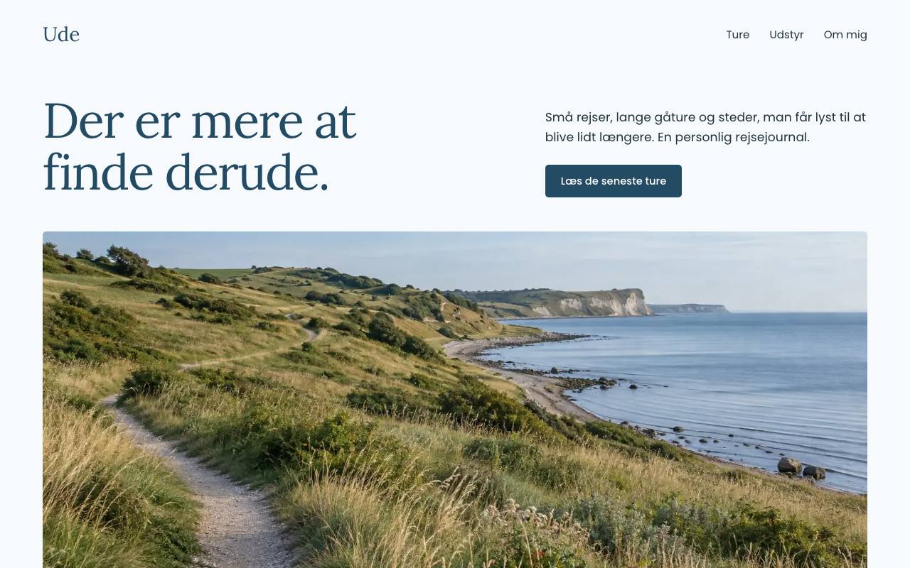 Forsiden på designet Ude