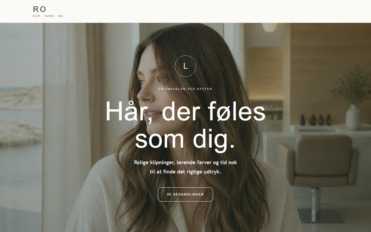 Forsiden på designet Ro
