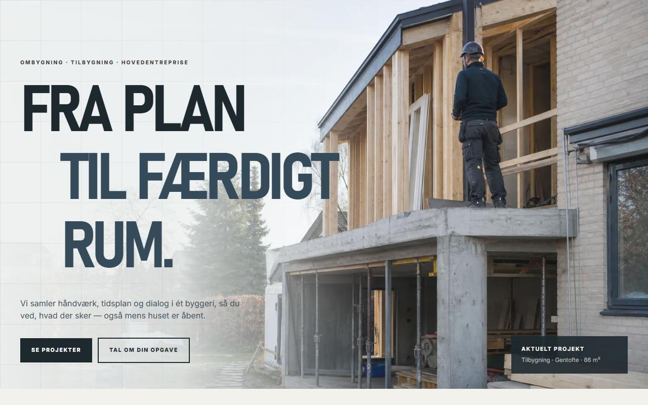 Forsiden på designet Holt