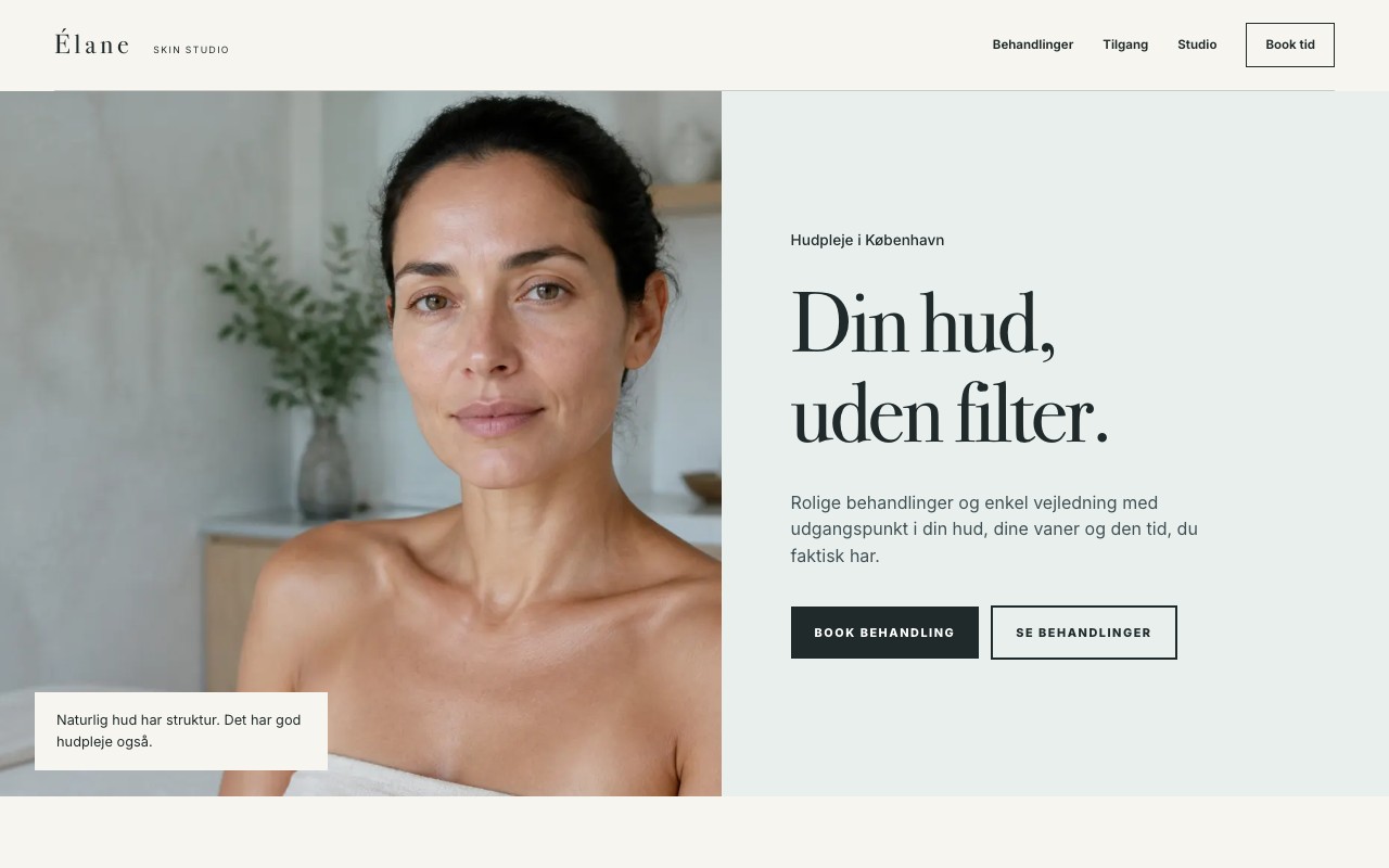 Forsiden på designet Élane