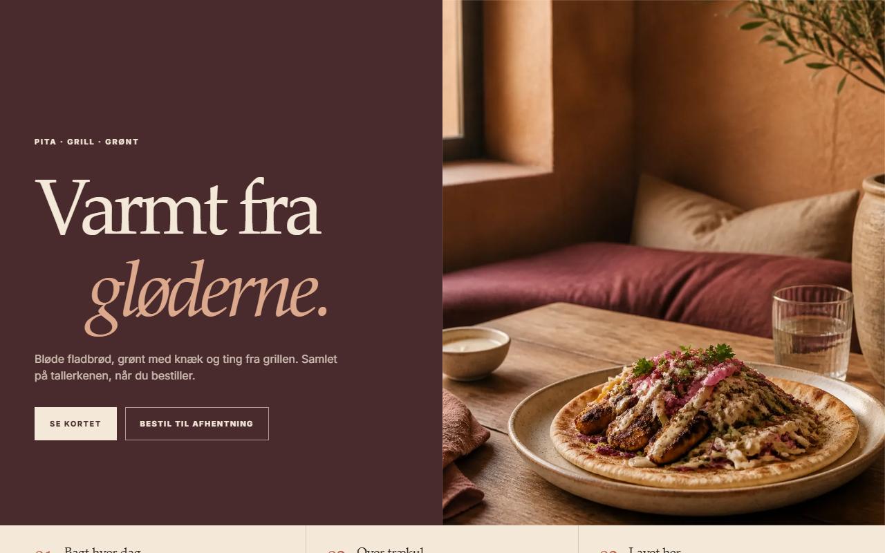 Forsiden på designet Saffran