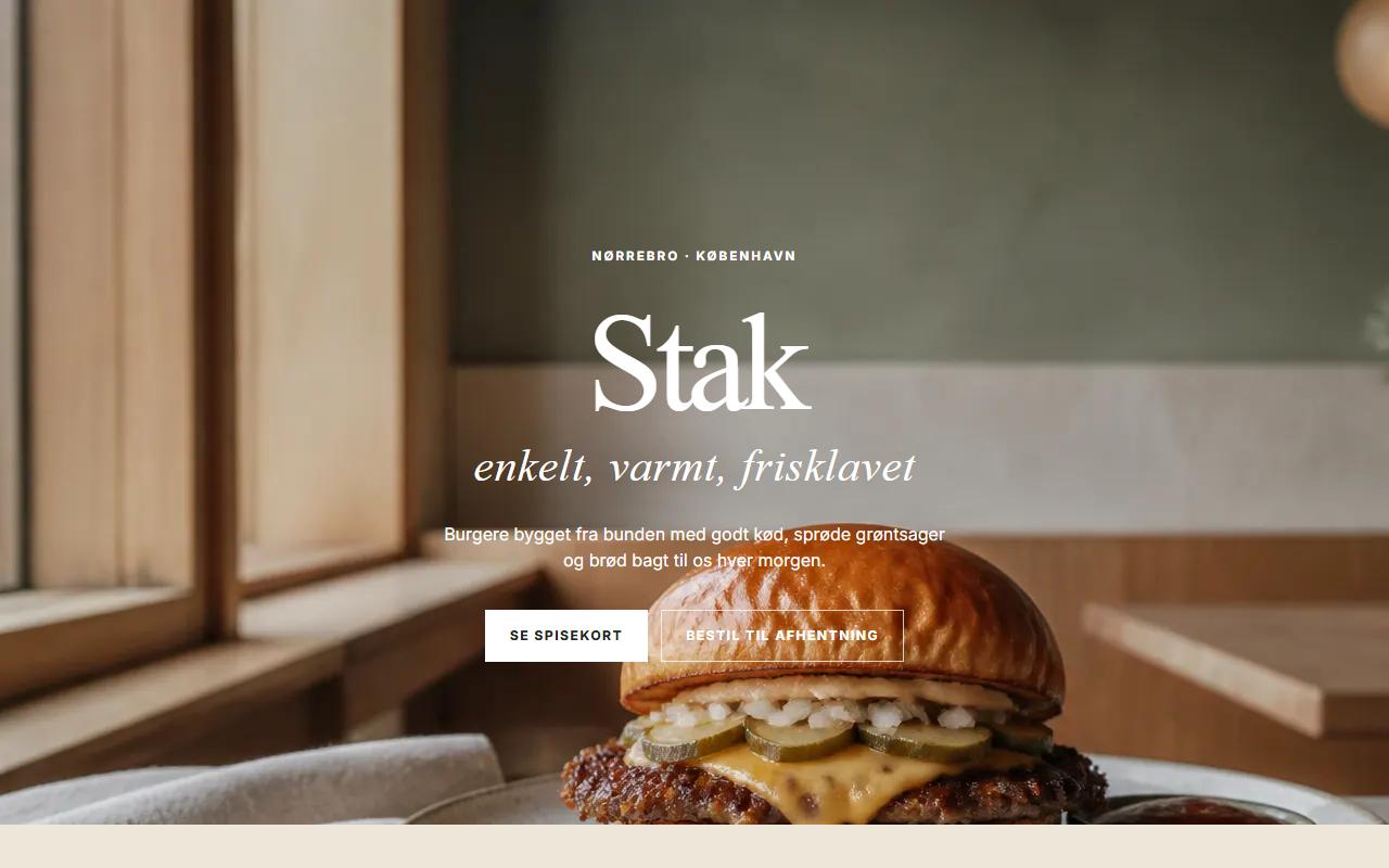 Forsiden på designet Stak